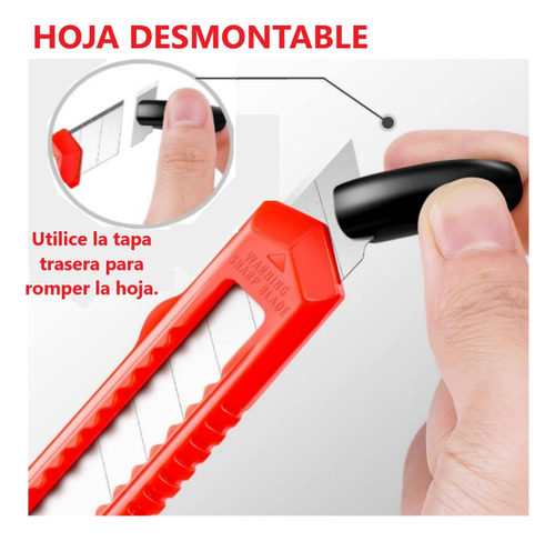 Cutters Cortador Taglierino Cartón Exacto Ajustable 18/9mm
