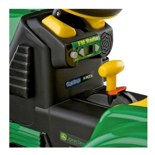Trator a bateria para crianças Peg Perego John Deere Ground Force cor verde/amarelo 127V
