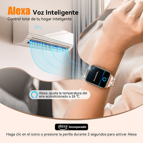 Quacoww QM016 Smartwatch Mujer 1.85