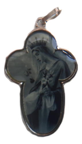 B. Antigo- Medalha Formato Crucifixo Maria Passa Na Frente P