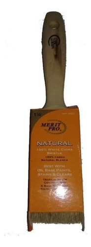 Pincel Merit Pro Premium Naranja Cerda Natural Nº 15