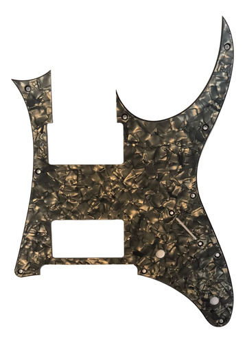 Pickguard Cool Parts Prg01hh Bp Ibanez 3capa Negro Nackarado