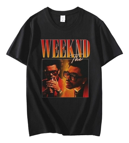 The Weeknd 2.0 90's Playera Vintage Negra Hombre Playera Roj