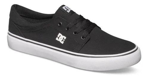 amplio censura retorta Zapatilla Dc Shoes Trase Textil Baja Lona Negra Hombre