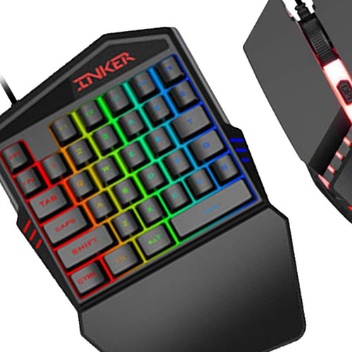 Juego De Teclado Y Ratón Rgb Con Teclado + Ratón