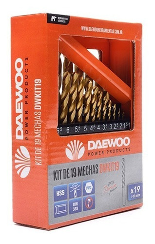 Imagen 4 de 10 de Set Juego Mechas Daewoo Dwkit19 Hss Titaneo 19pzs