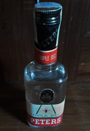 Botellita Miniatura Licor Triple Sec Peters Cerrada 1967