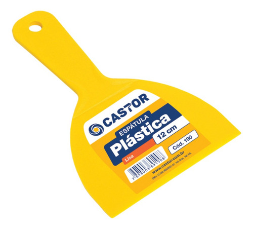 Espátula Multiuso De Plástico 12cm Lisa - Castor