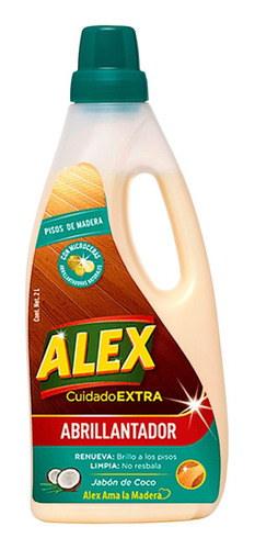 Limpiador Abrillantador Pisos De Madera 2000ml Alex