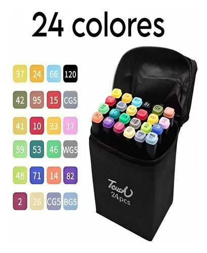 Marcadores De Doble Punta Touch Boris 24 Colores Diferentes