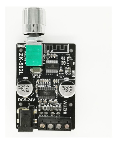 Mini Amplificador 100w Rms 50w+50w Bluetooth Zk 502 L Modulo