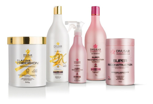 Kit Descolorante Coloração Profissional + Ox 40+ Kit Shampoo