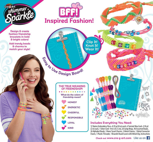 Cra-z-art Shimmer N Sparkle Best Friends - Juego De Pulseras