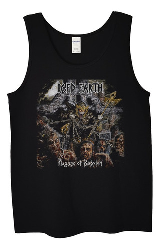 Polera Musculosa Iced Earth Plagues Of Bab Metal Abominatron