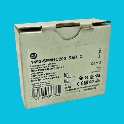 Allen Bradley 1492-spm1c200 Interruptor Automatico