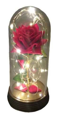 Kit 15 Luminárias A Rosa Encantada A Bela E A Fera 20 Cm