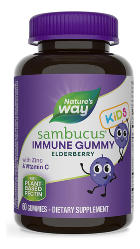 Gummies Nature's Way Sambucus Elderberry Immune Kids 60u