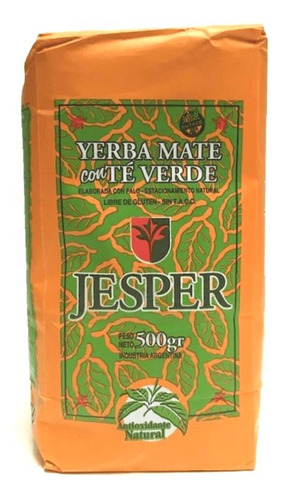 Yerba Mate Con Té Verde Jesper X 500 Gr