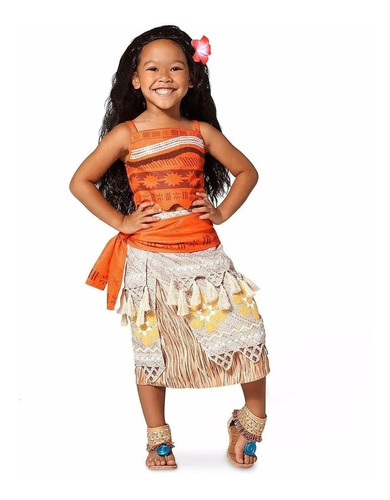 Disfraz Moana Hawaiana Niña Original De Disney Store Entrega Ya