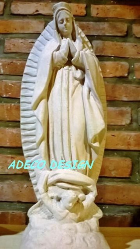 Estatua Virgen Guadalupe De Cemento Blanco