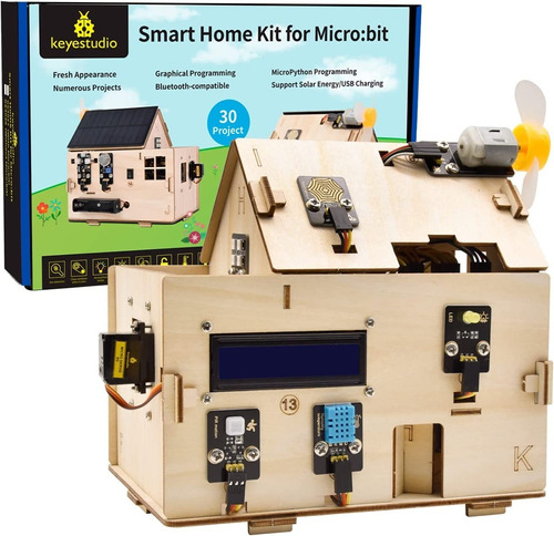 Starter Kit Para Bbc Micro:bit V2 Smart Home Solar Python