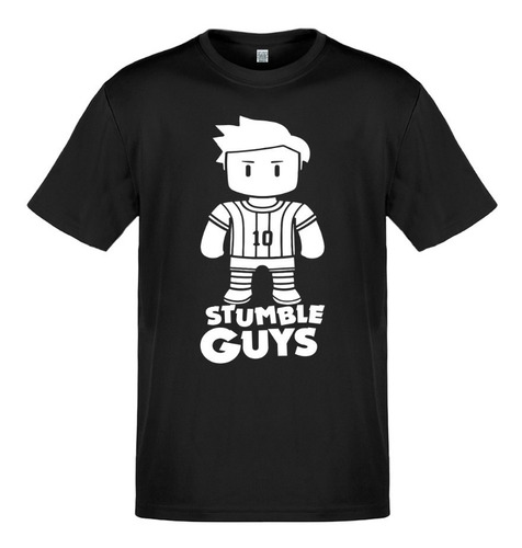 Remera Stumble Guys Brilla En La Oscuridad 100% Algodón