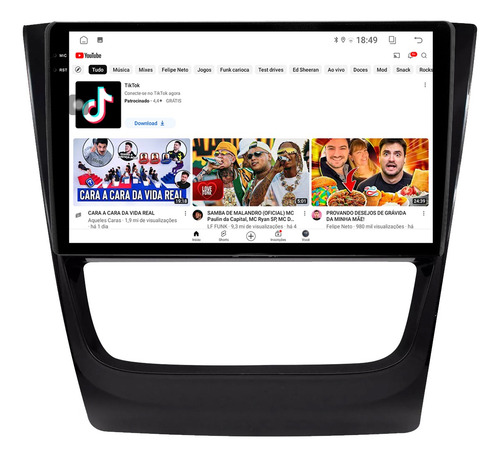 Multimídia Gol G6 9p Aikon Electron Carplay 2gb 64gb Voz