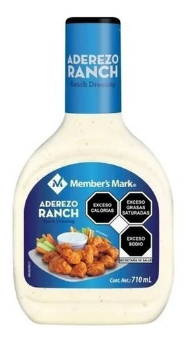 Aderezo Ranch Member's Mark® 710ml Para Ensaladas, Alitas | MercadoLibre