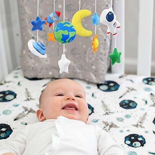 Movil Space Nursery Mobile, Sistema Solar, Cuna Para Bebé,