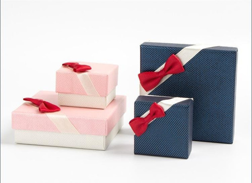 Imagen 3 de 7 de Set 12 Caja De Regalo Para Joyas 5x5cm