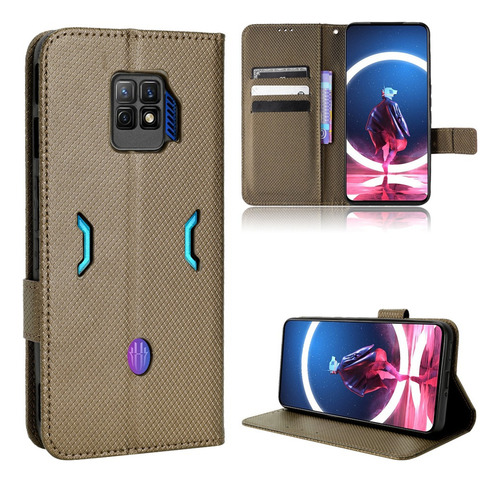 Funda Texturizada Para Nubia Redmagic 7 7s Pro Lujoso Flip