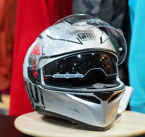 Capacete Agv K3 Sv Scudetto Cinza Viseira Interna Solar Capacete Agv K3 Sv Scudetto Cinza Viseira Interna Solar