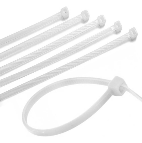 Abraçadeira Nylon 387x7,6 Branca Com 50 Unidades - Frontec Cor Branco