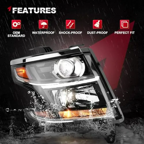 Conjunto De Faro Hid Yeherit Para Chevy Tahoe-suburban