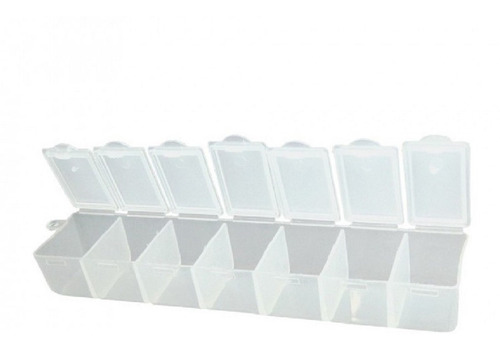 Imagen 2 de 2 de Pastillero Semanal Organizador Full Plástico Simple 7 Dias