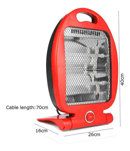 Calefactor Eléctrico Portátil Ajustable 400 Y 800 Watts 220v