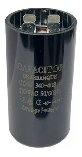 Capacitor Arranque De Motor 340-408uf Mfd 110v Bote 1