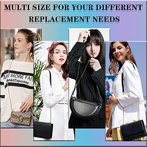 4 Pcs Cadena De Bolso Plana Cadenas De Eslabones Para Bolsos