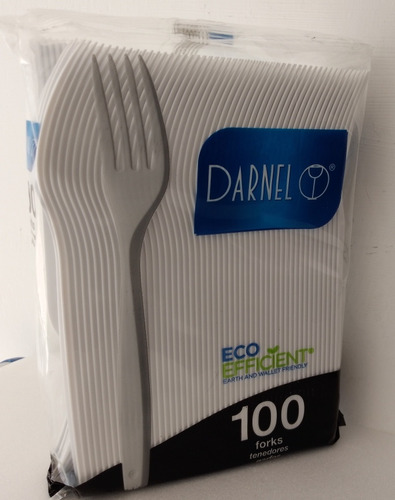Tenedor Darnel Clean Touch Blanco Caja X 10 Paq X 100 Und 