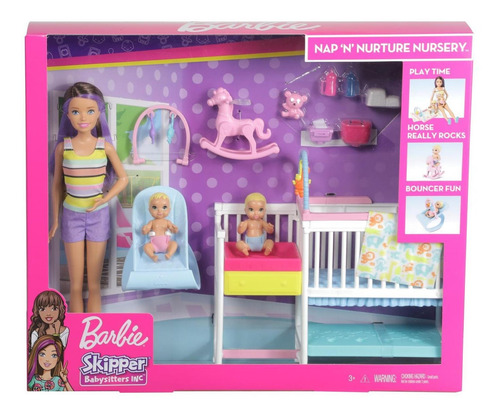 Barbie - Skipper Babysitter Juego De Niñera Con Bebes