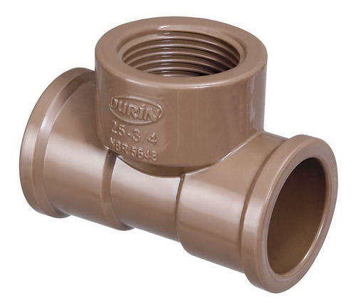 Durín Te Lr Marrom 25mm X 3/4'' Pvc 20 unidades