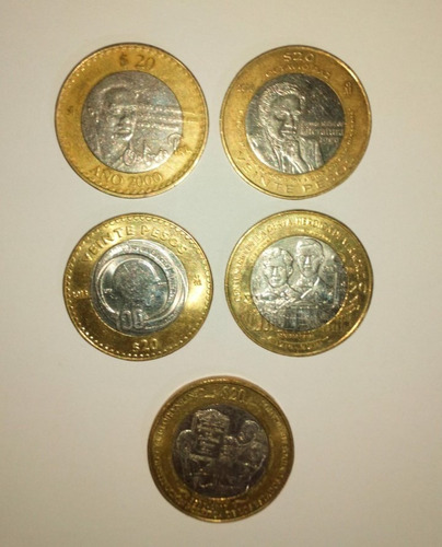 Monedas 20 Pesos De Colección, Octavio Paz Año 2000 Y 2010