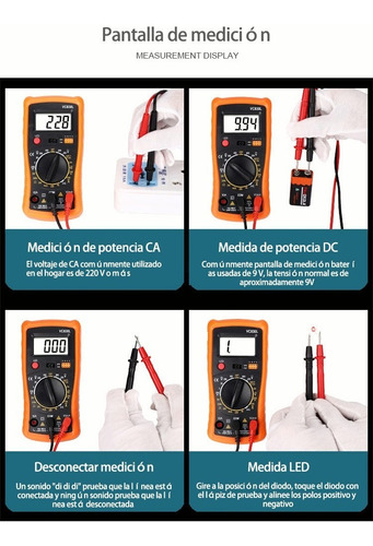 Imagen 9 de 10 de Multimetro Digital Profesional Vc830l