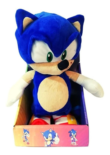 Sonic Peluche Caminador Movimiento Sonido Juguete 32cm