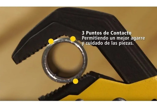 Imagen 5 de 10 de Llaves De Caño Tipo Sueco Stanley 3 Pz Juego 1¨ 1 1/2¨ Y 2¨