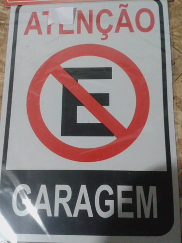 Placa De Proibido Estacionar