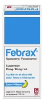 Comprar Febrax Naproxeno Paracetamol Suspensión 25 Mg 20 Mg  100 Ml