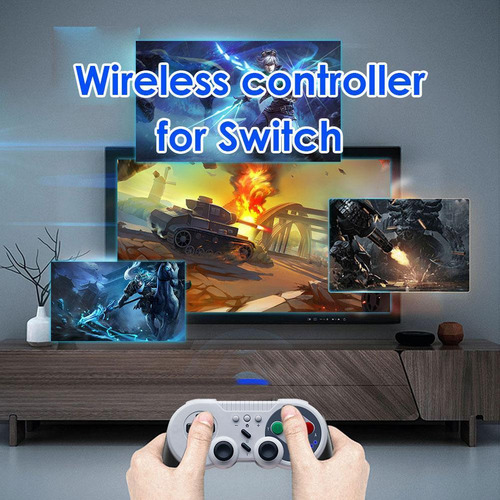 Controlador De Juego Inalámbrico Blanco Para Nintendo Switch