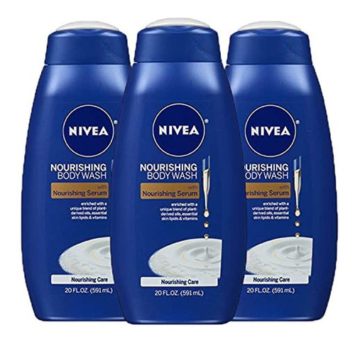  Gel De Baño Nivea Nourishing Care - Con Suero Nutritivo, Pa