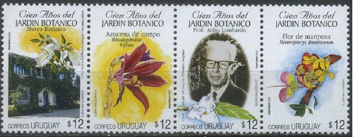 2002 Flora- Flores- Jardín Botánico - Uruguay ( Sellos) Mint